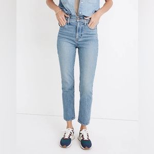 NWT Madewell The Petite Perfect Vintage Jean in Banner Wash, size P26